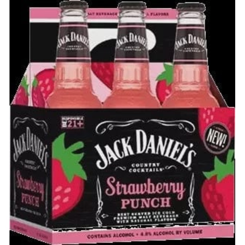 JACK DANIELS STRAWBERRY PUNCH 6PK