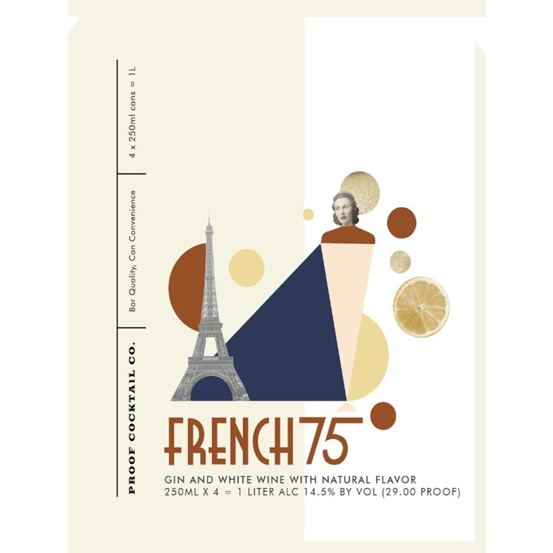 Proof Cocktail Co. French 75 Canned Cocktail 4pk