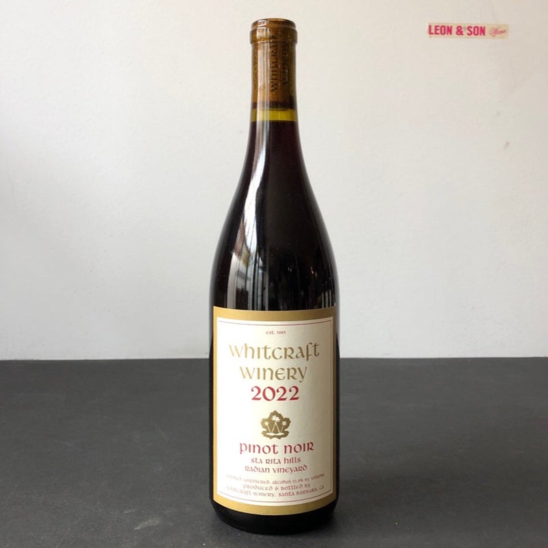 2022 Whitcraft Winery Radian Vineyard Pinot Noir, Sta Rita Hills, USA