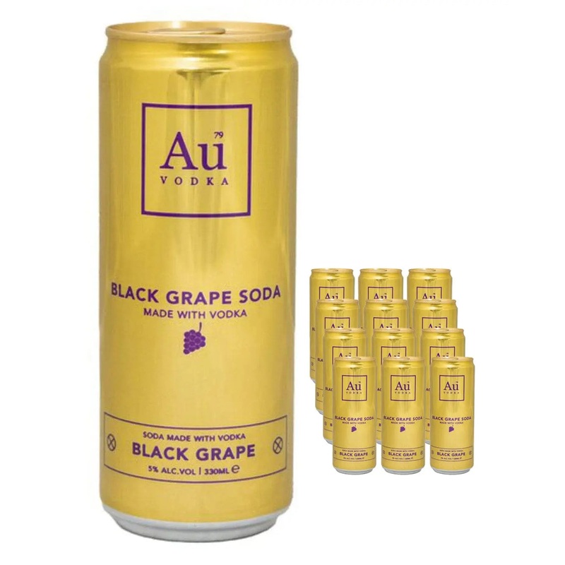 Au Vodka Black Grape Premixed Cans Multipack, 12 x 330 ml