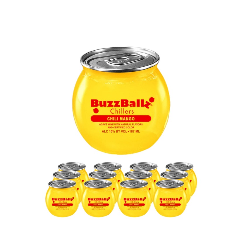 BuzzBallz Chili Mango Cocktail Multipack, 12 x 200 ml