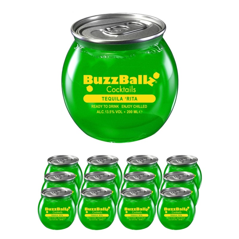 BuzzBallz Tequila Rita Cocktail Multipack, 12 x 200 ml