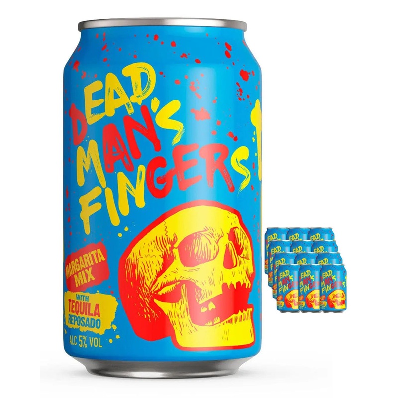 Dead Man's Fingers Tequila Reposado Margarita Mix Cans, 12 x 330 ml