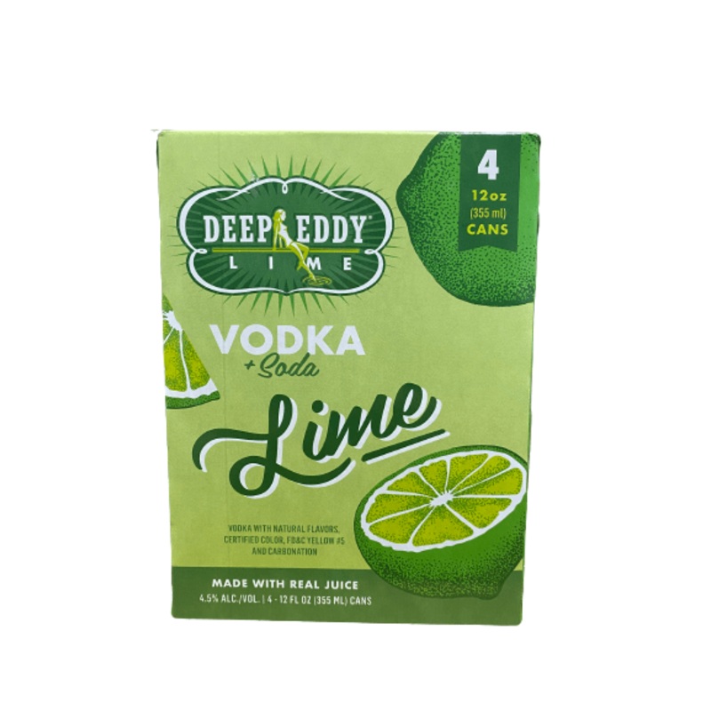 DEEP EDDY VODKA SODA LIME 4PK C/O