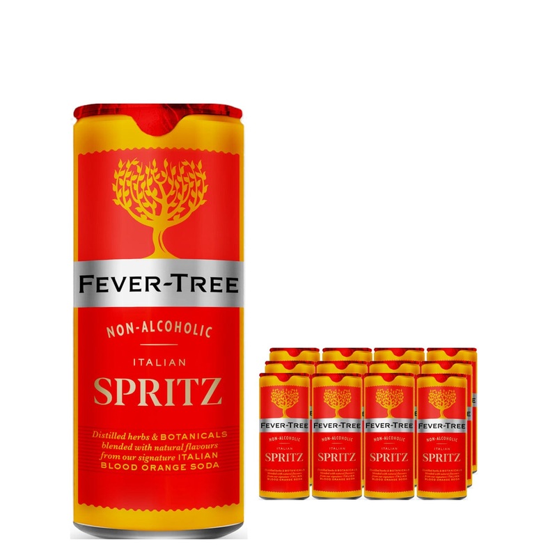 Fever-Tree Non Alcoholic Italian Spritz Premixed Drink Multipack, 12 x 250 ml