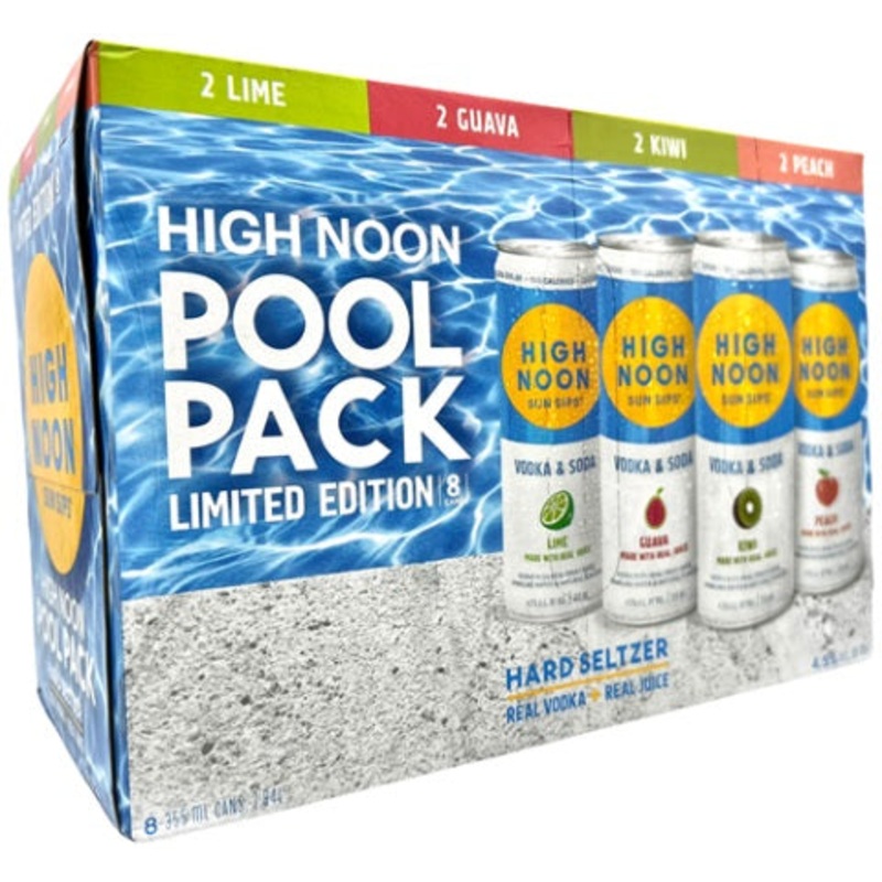 High Noon Sun Sips Pool Pack Limited Edition Hard Seltzer 8Pk 355ml