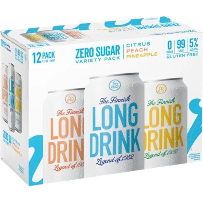Long Drink Zero Sugar Variety 12 Pack
