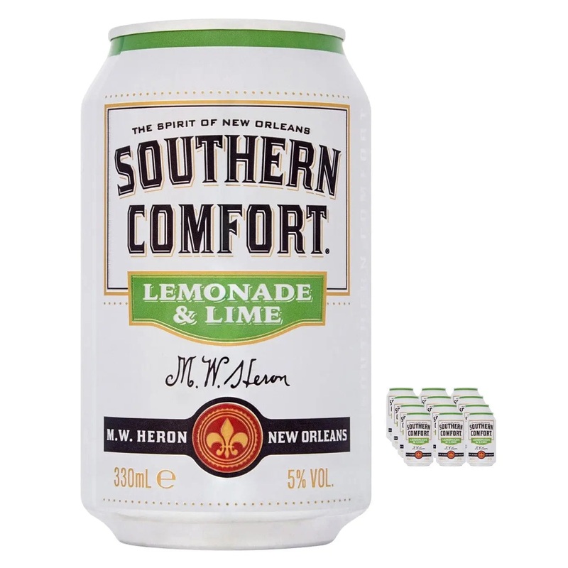 Southern Comfort Lemonade & Lime Can Multipack, 12 x 330 ml