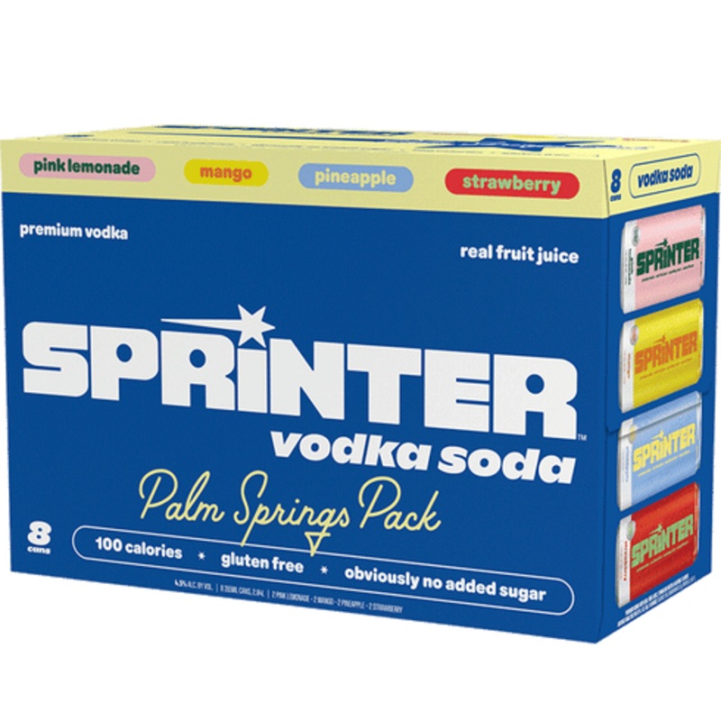 Sprinter Vodka Soda Palm Springs Variety 8 Pack