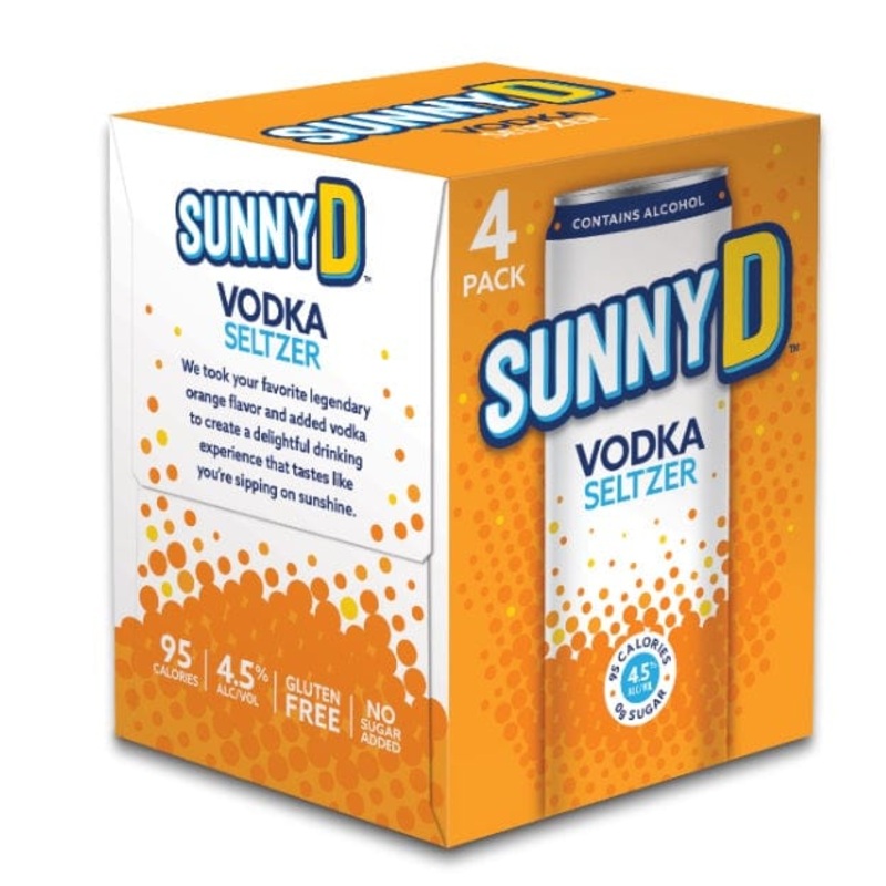 SUNNY D VODKA SELTZER 4PK C/O