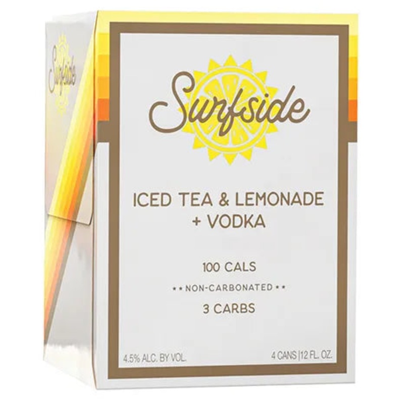 Surfside Iced Tea And Lemonade Vodka Cocktail 4Pack/355ml each