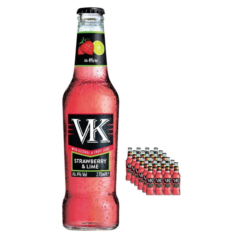 VK Strawberry & Lime Multipack, 24 x 275 ml