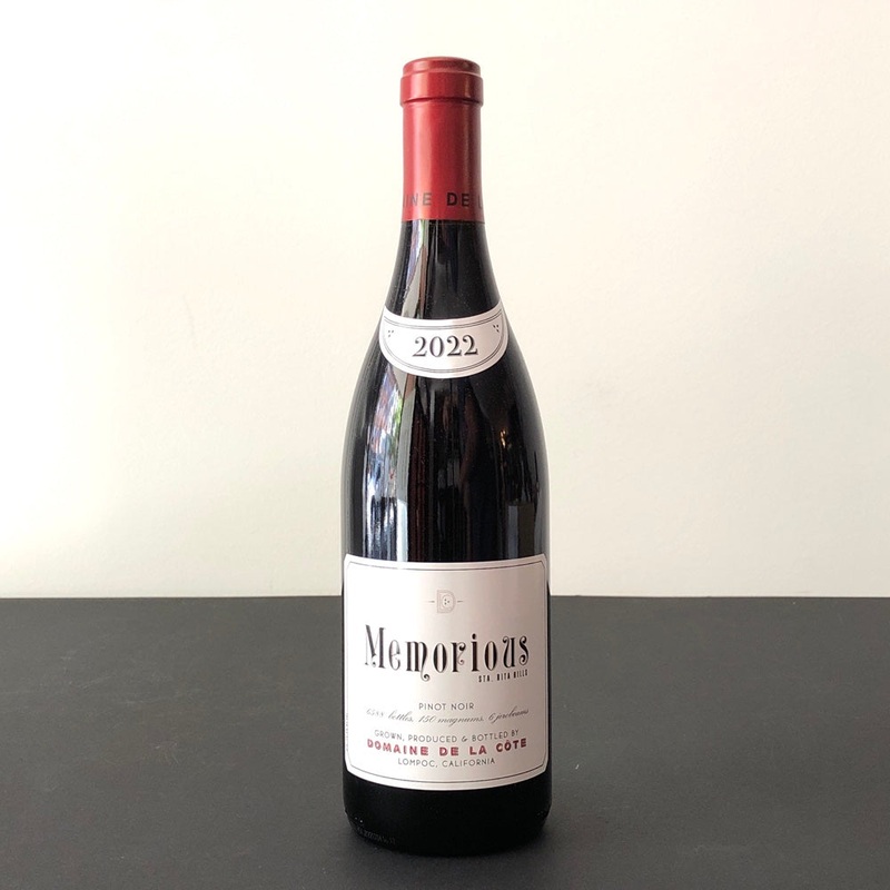 2023 Domaine de la Cote 'Memorious' Pinot Noir, Santa Rita Hills, USA