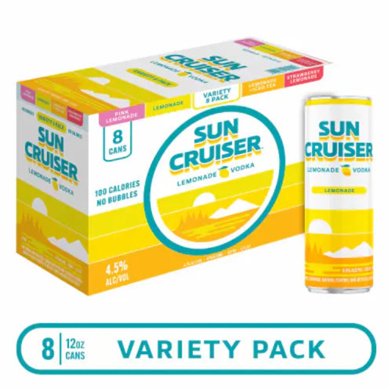 Sun Cruiser Lemonade Variety 12oz 8 Pack Cans
