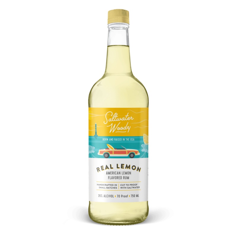 Saltwater Woody Real Lemon (750Ml)