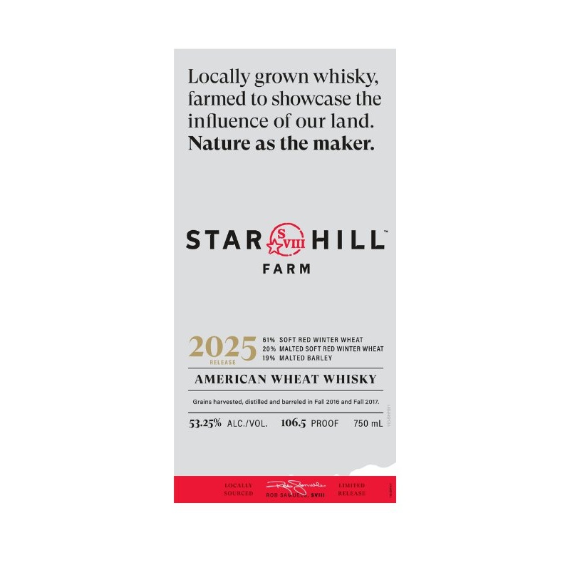Star Hill Farm American Wheat Whisky 2025 Release