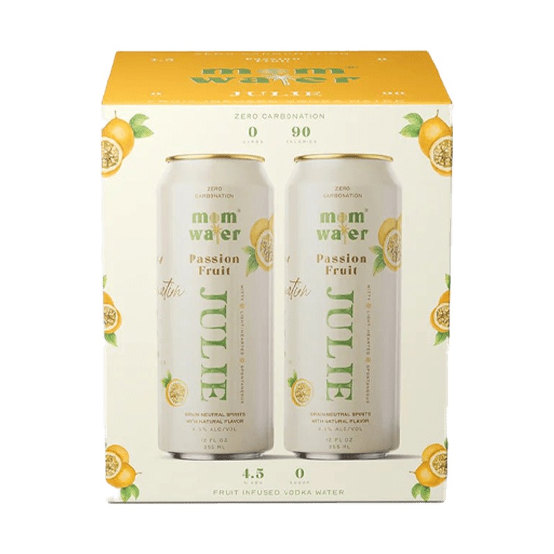 Mom Water Julie - Passion Fruit Cocktail 12.oz 4 Pack