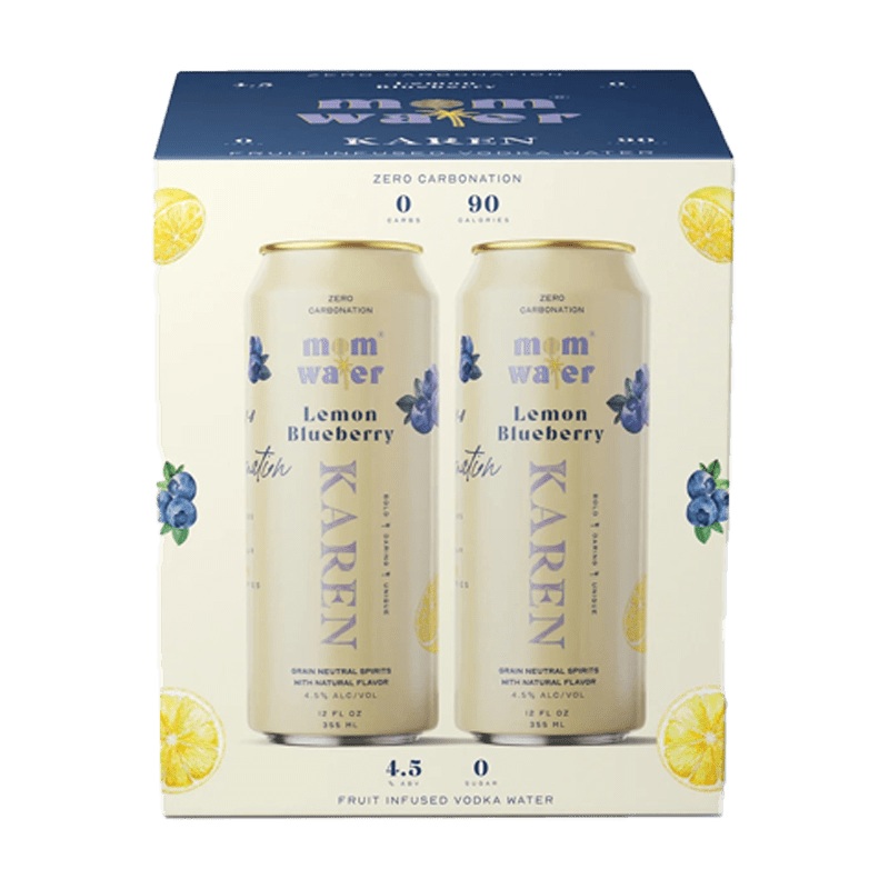 Mom Water Karen - Lemon Blueberry Cocktail 12.oz 4 Pack