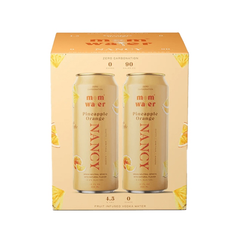 Mom Water Nancy - Pineapple Orange Cocktail 12.oz 4 Pack