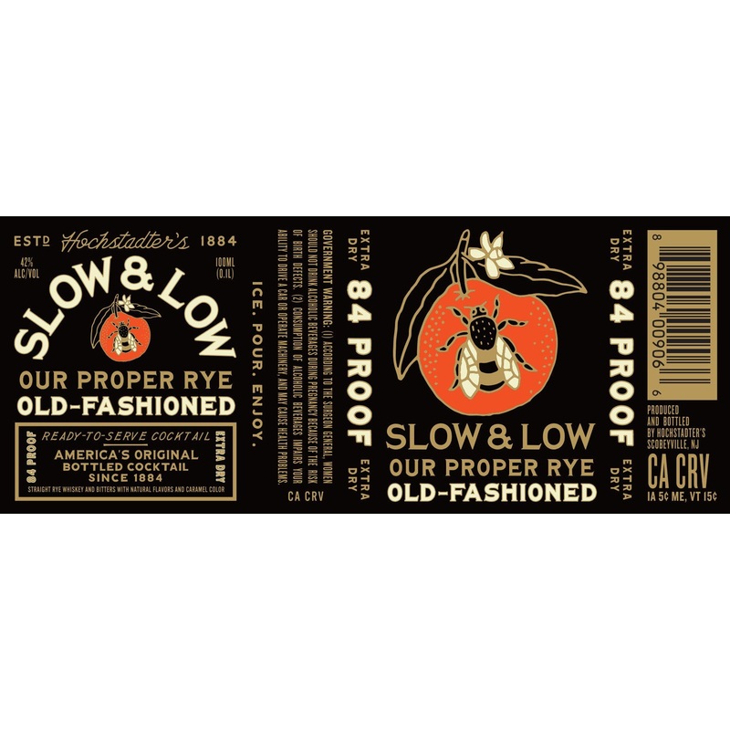 Slow & Low Proper Rye Old-Fashioned  Ready-to-Serve Cocktail