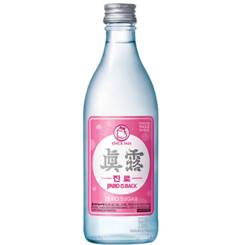 Jinro Is Back Zero Sugar Soju 375mL