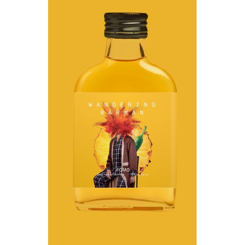 Wandering Barman FOMO - Pineapple Turmeric Organic Vodka Sling 100ml