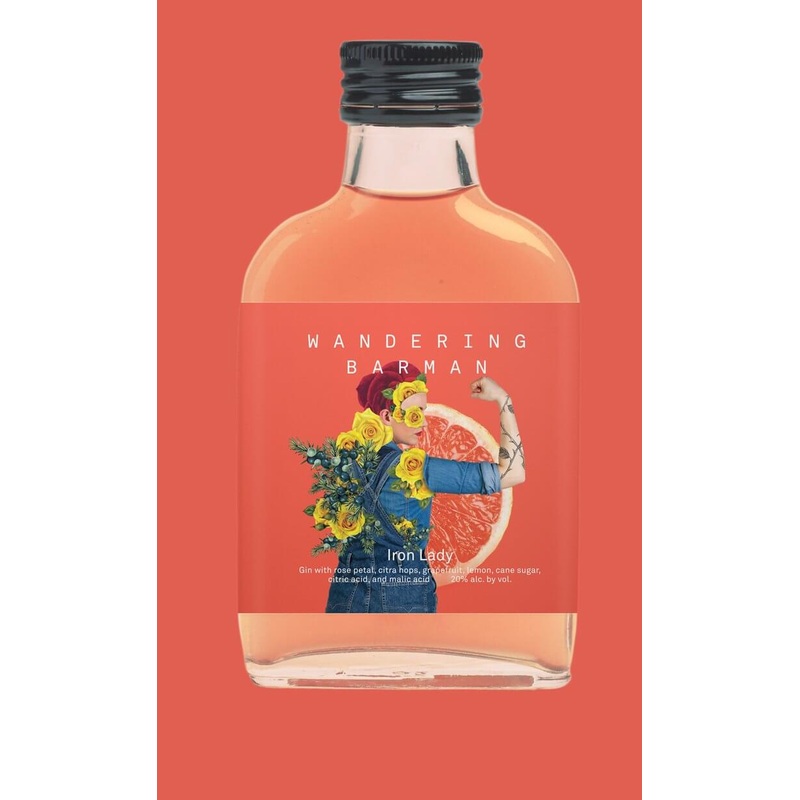 Wandering Barman Iron Lady- Rose & Hops Gin Sling 100ml