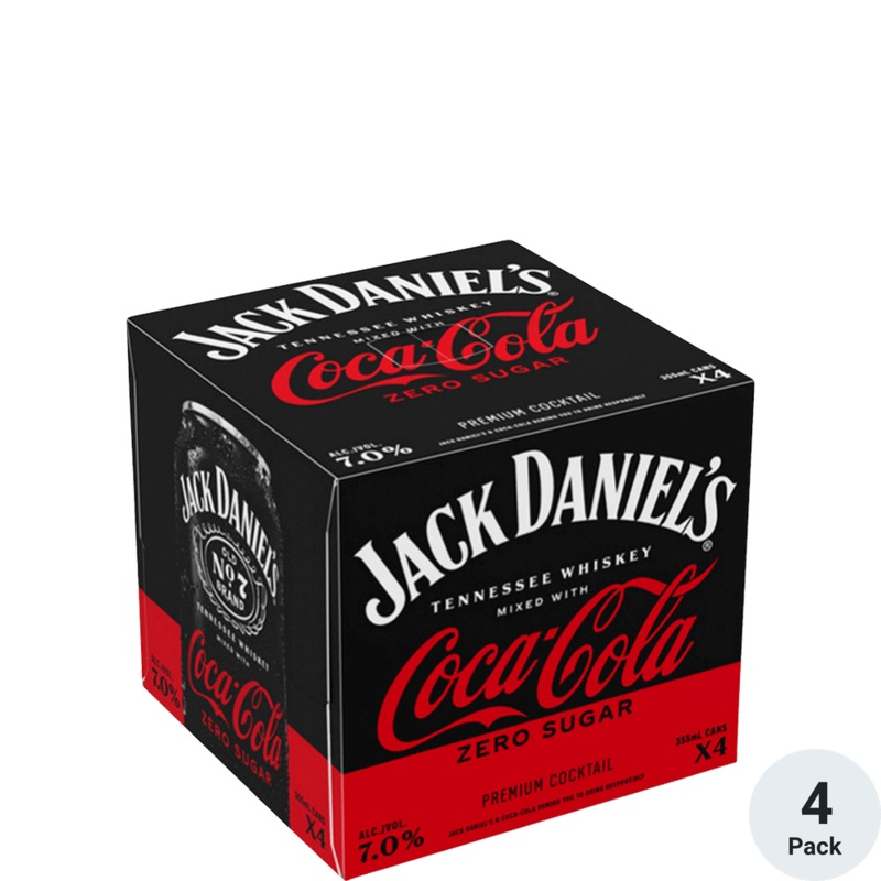 JD & COKE ZERO 4PK