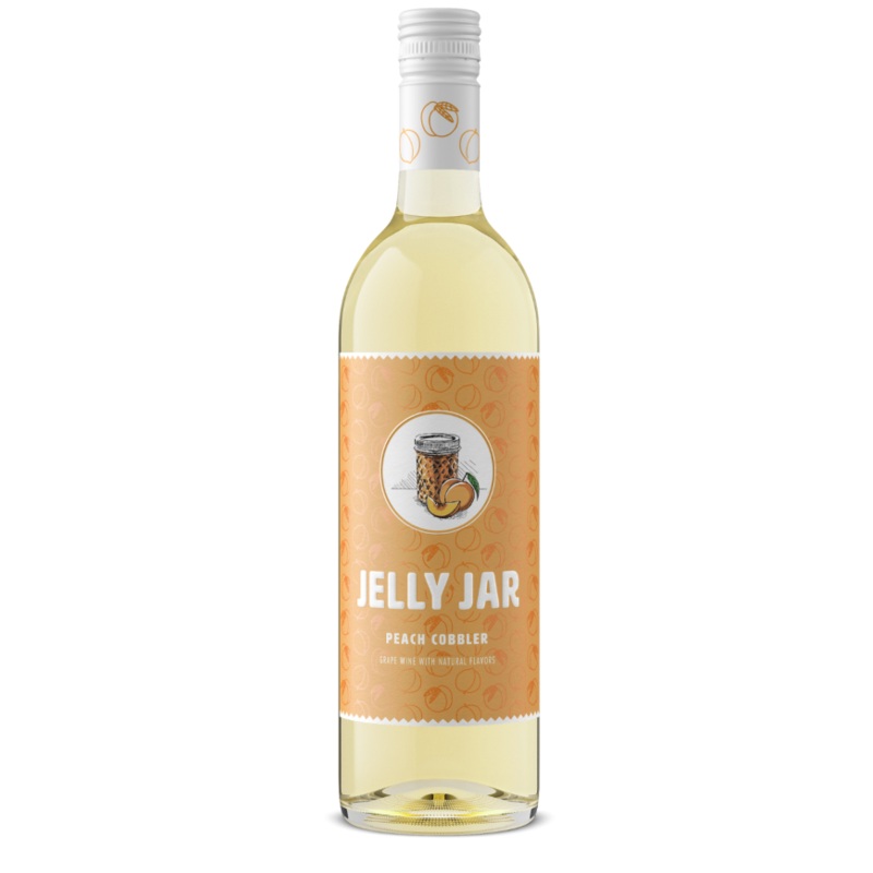 Jelly Jar Peach Cobbler White
