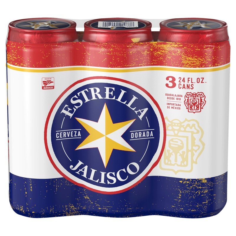 Estrella Jalisco 4x 3 Pack (24 oz Cans)