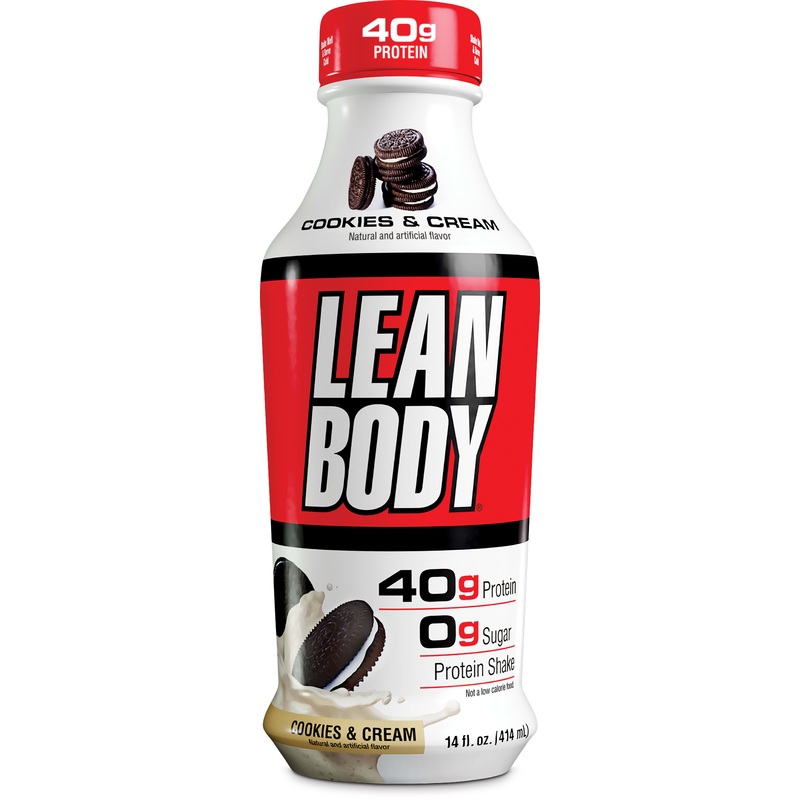 Lean Body Rtd Shake Cookies & Cream 12 Pack (14 oz Bottles)