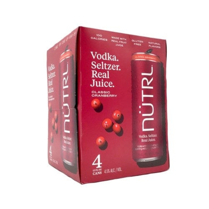 NUTRL CLASSIC CRANBERRY 4PK