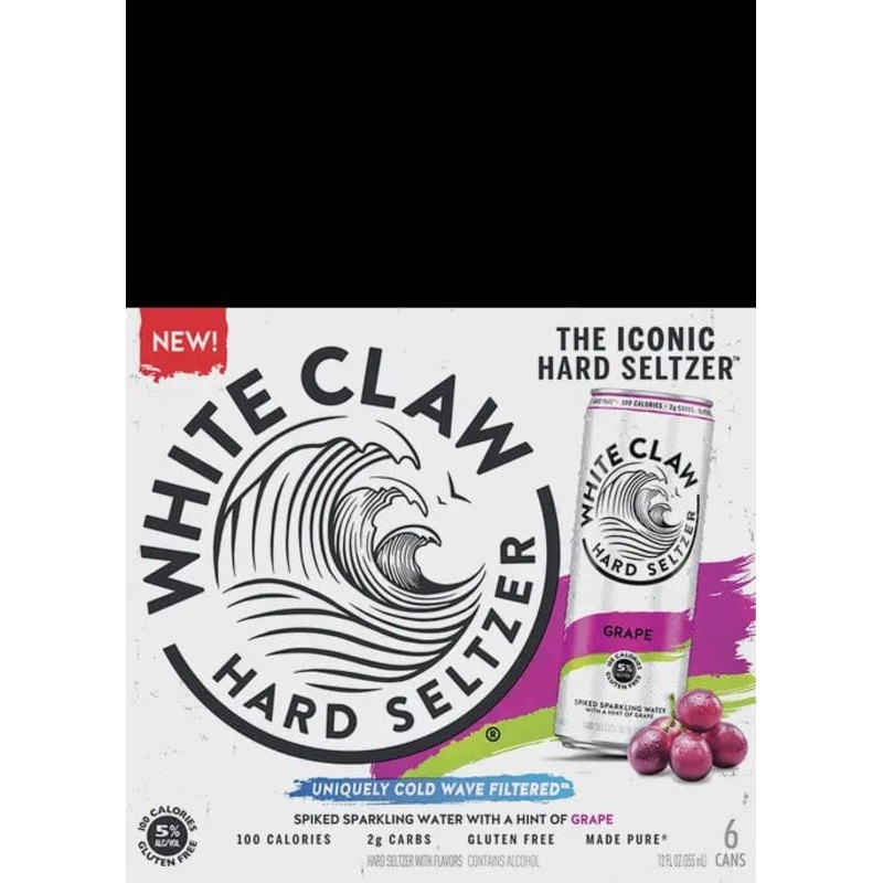 WHITE CLAW GRAPE 6PK