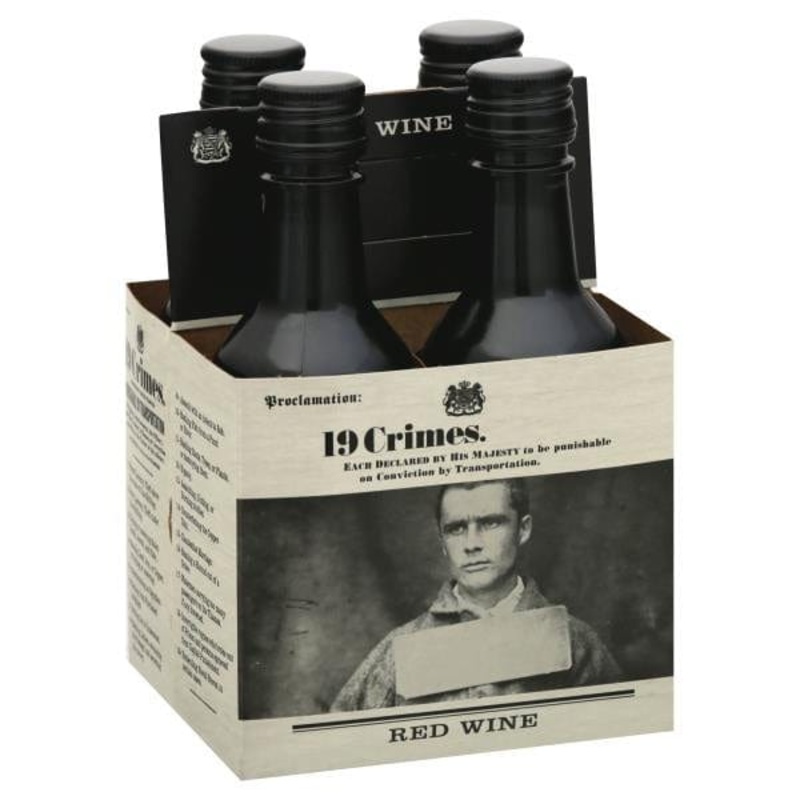 19 CRIMES RED BLEND 4PK C/O