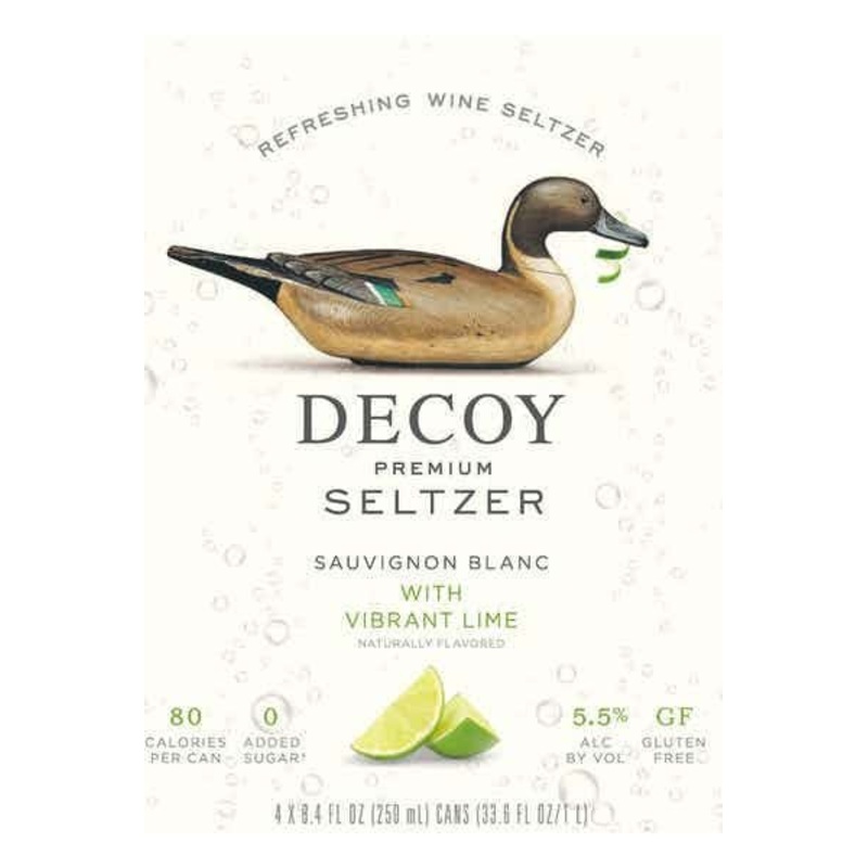 DECOY SELTZER LIME 4PK
