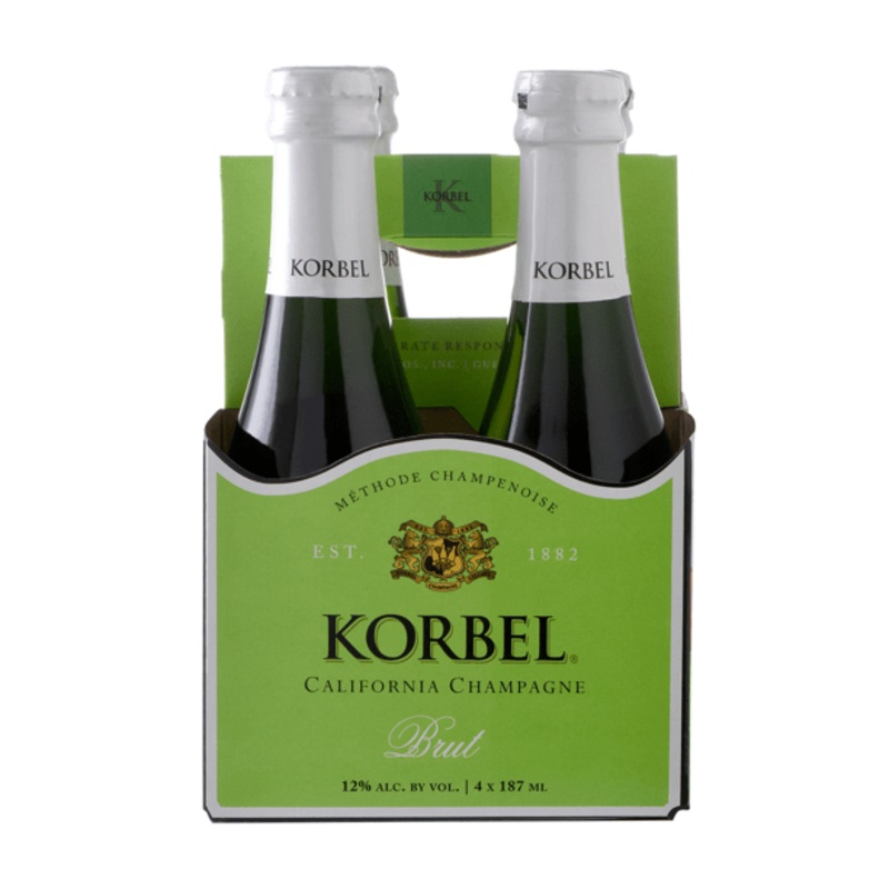 KORBEL BRUT 4PK 187ML