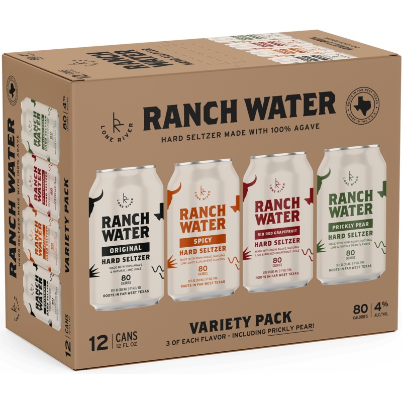 LONE RIVER RANCH WATER 12PK VARIETY