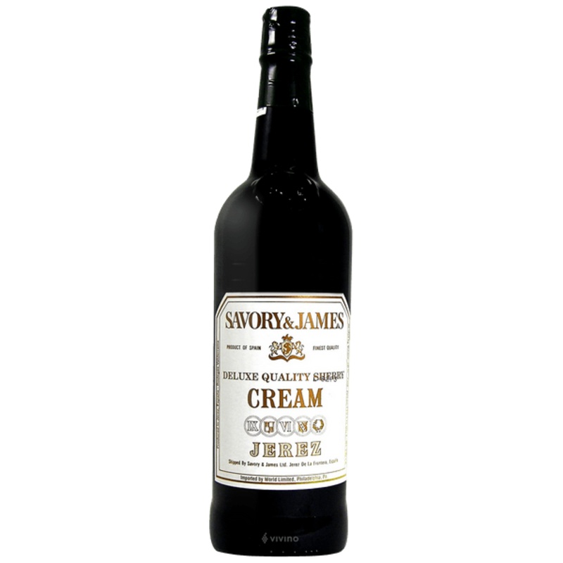 SAVORY & JAMES CREAM SHERRY 750ML