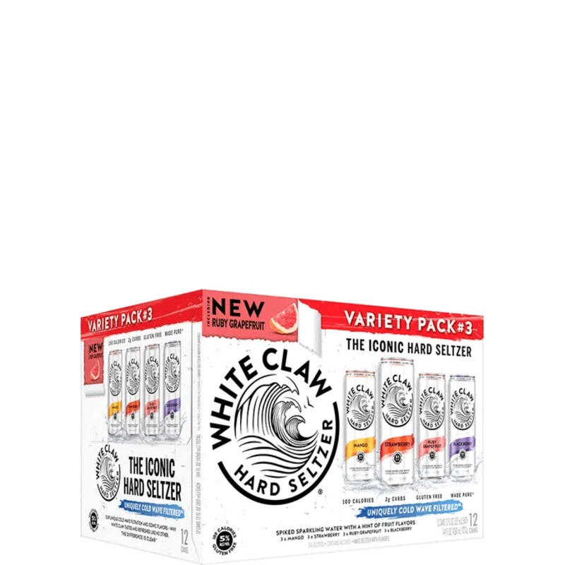 WHITE CLAW VARIETY #3 12PK