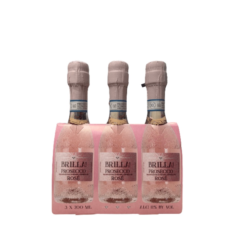 BRILLA PROSECCO ROSE 3PK