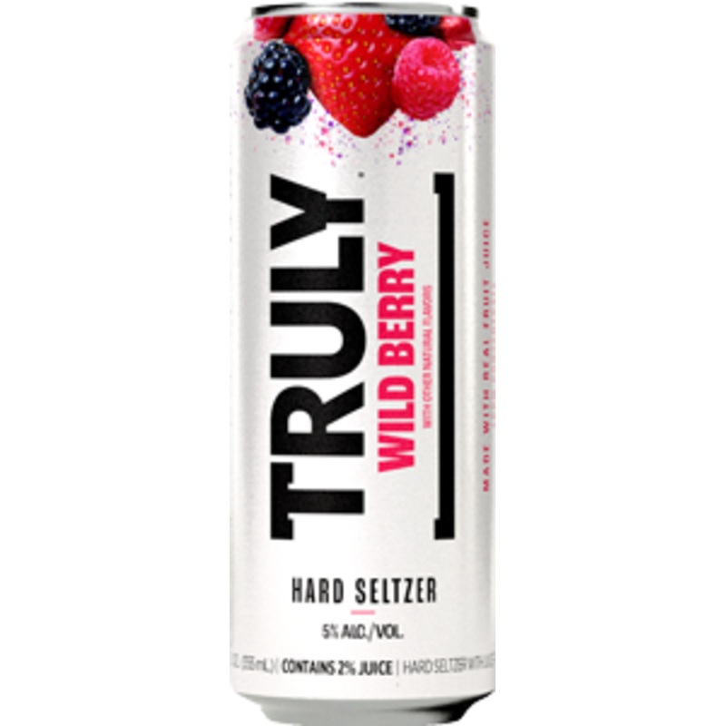 TRULY Hard Seltzer Wild Berry (24 - 12oz Cans, 6 Pack)