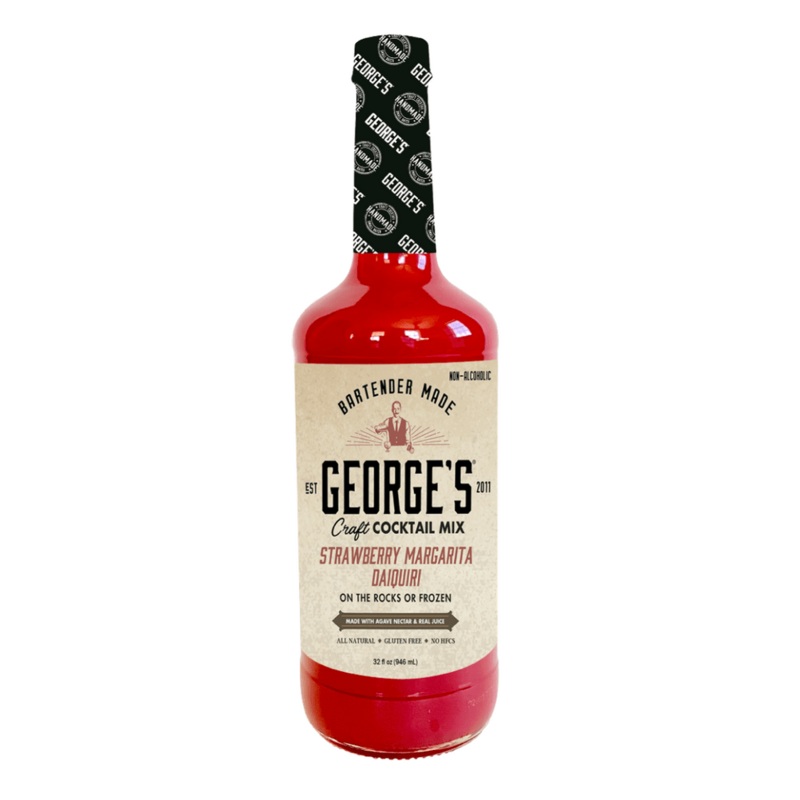 GEORGE'S COCKTAIL MIX STRAWBERRY 32OZ
