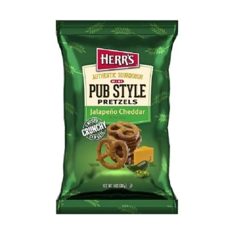 HERR'S JALEPENO CHEDDAR PUB PRETZELS