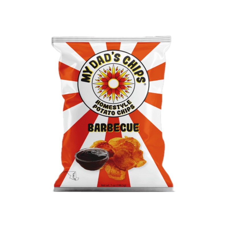 MY DAD'S CHIPS BARBECUE 7OZ