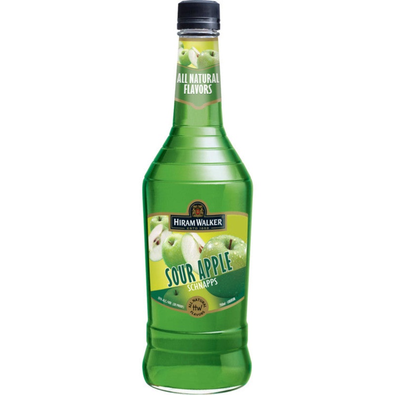 H WALKER SOUR APPLE SCHNAPPS 30