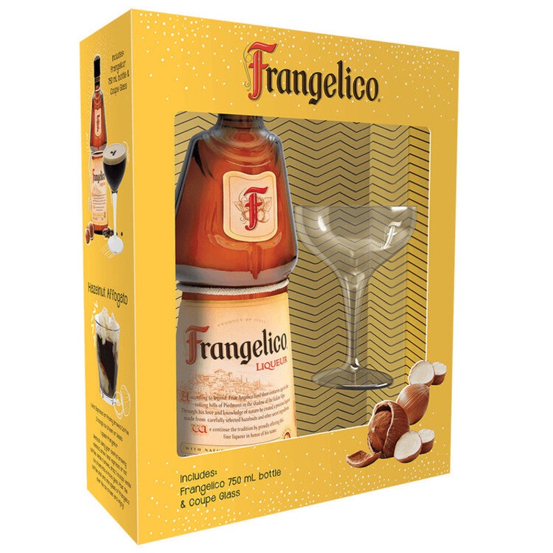 FRANGELICO LIQ 40 W/MARTINI GLASS