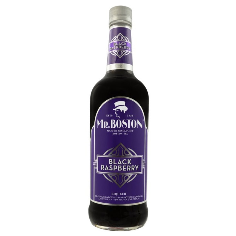 MR BOSTON LIQ BLACK RASPBERRY 30