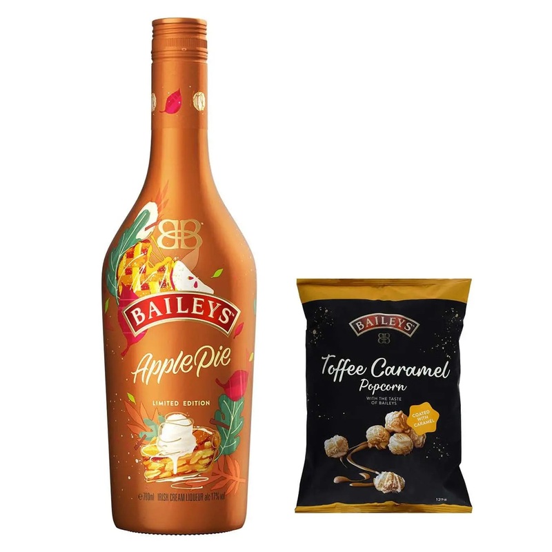 Baileys Apple Pie & Baileys Toffee Caramel Popcorn Bundle, 70 cl