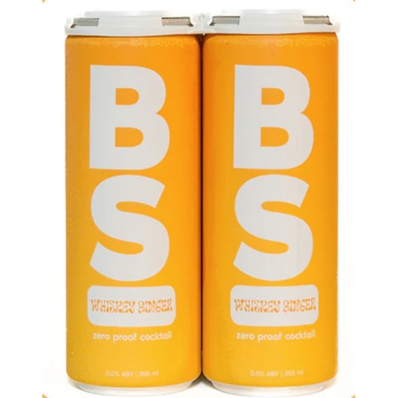 Big Spoon Zero Proof Cocktail: Whiskey Ginger (4 Pack)