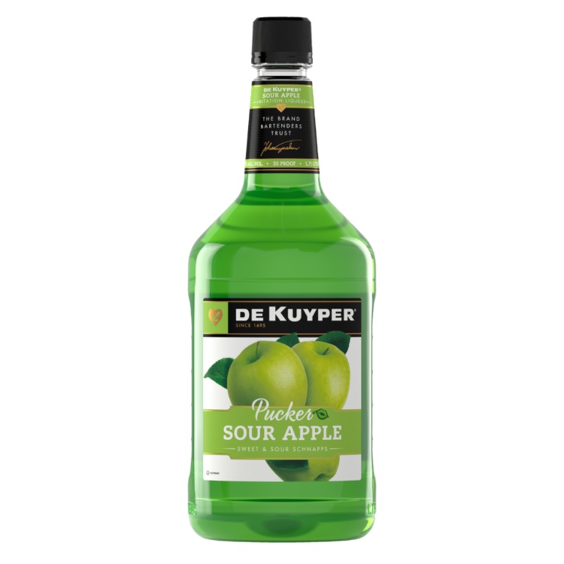 DEKUYPER PUCKER SOUR APPLE SCH PET